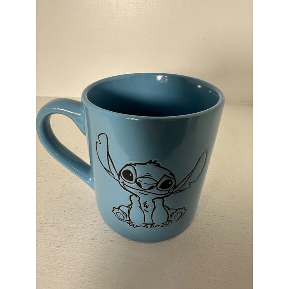 Disney Stitch Blue Ceramic Coffee Mug 14 Oz new - Picture 2 of 4